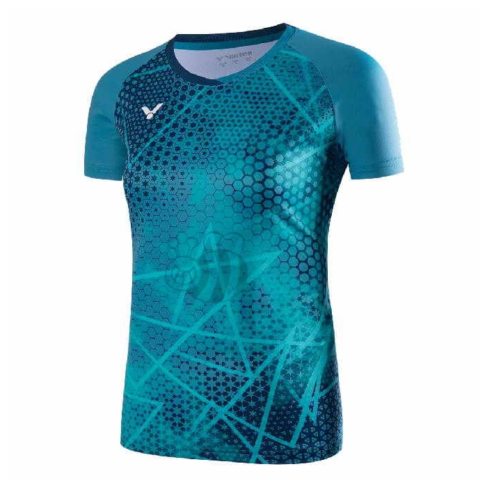 Victor-T-shirt-T-41001TD-Blue-Lady-1 Victor-T-shirt-T-41001TD-Blue-Lady-1